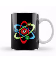 Awesome Billiards Ball Atom Science Pool Player Kupa Bardak Porselen