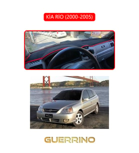 KİA RİO 2000-2005TORPİDO KORUMA HALISI KIRMIZI KENAR