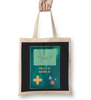 Bmo Hello World Adventure Time Space Galaxy Stars Aurora Bez Çanta Uzun Saplı