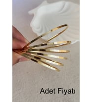 Caprea Çelik 18 cm 1 Adet Ajda Bilezik Kibrit Çöpü Kadın Bilezik Kararmaz Kadın Bileklik