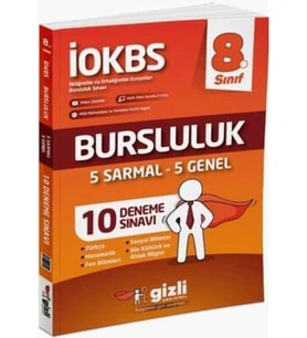 Gizli Yayınları 8. Sınıf İOKBS Bursluluk 10 Deneme Sınavı
