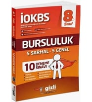 Gizli Yayınları 8. Sınıf İOKBS Bursluluk 10 Deneme Sınavı