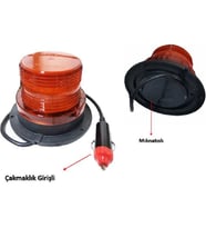 Tepe Lambası Çakmaklık Girişli ve Mıknatıslı 12-24v.