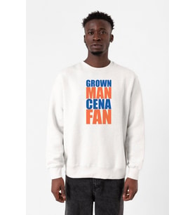 Wwe Grown Man Cena Fan Beyaz Erkek 2ip Sweatshirt