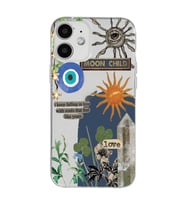 Iphone 12 Uyumlu Moon Child Desenli Şeffaf Telefon Kılıfı