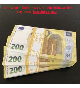 300 ADET YENİ 200 EURO GEÇERSİZ EĞLENCE OYUN ŞAKA  DÜĞÜN PARASI