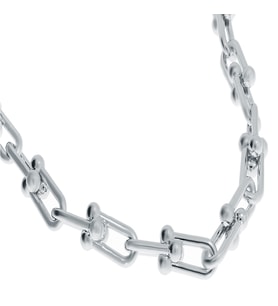 Bayan Çelik Halka Detay Kolye (Silver)