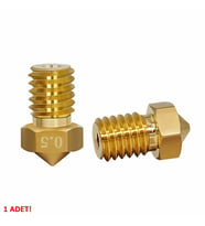 0.5mm x 1.75mm M6 Prinç Nozzle 3D Yazıcı Printer 1.75mm Filament Uyum MK8 CR-10 CR-10S Ender 3
