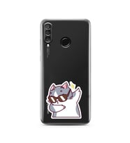 Huawei P30 Lite Uyumlu Baskılı Yumuşak Silikon Şeffaf Telefon Kılıfı