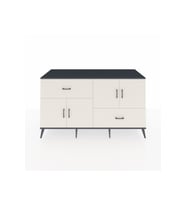 Kronos Konsol 3 Raflı 2 Çekmeceli 4 Kapaklı 176x59x99 Antrasit-Aytaşı