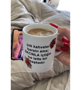 Bacımla Latte Beyaz Kupa