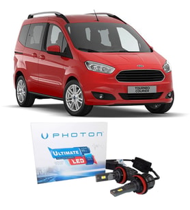 Ford Tourneo Courier Led Xenon Sis Farı Ampulü H11 Ultimate 9500 Lumens Yeni Seri Beyaz