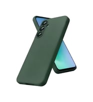 Galaxy S26 Nano içi Kadife Silikon - Koyu Yeşil