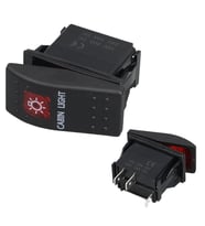 Ayt Kabin Lambası Sembollu Lambalı Işıklı Araç On Off Aç Kapa Anahtar Düğme Oto İçin 12-24 Volt Switch 3 Pinli