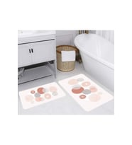 Rovigo Home Dijital Baskılı 2'li Banyo paspas Takımı RVG5265 (Pembe)