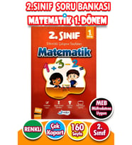 2.Sınıf Matematik 1.Dönem - Etkinlikli Çalışma ve Soru Bankası Kitabı