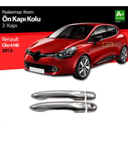 Renault Clio Uyumlu 4 Hatchback Krom Ön Kapı Kolu 2 Kapı 2012 Üzeri