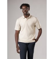 Regular Fit Likralı Gizli Düğmeli Polo Yaka T-shirt