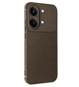 Poco X8 Pro Max Auto Focus Karbon Kapak - Kahverengi