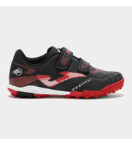 JOMA Powerful Jr 2501 Siyah/Kırmızı Çocuk Halı Saha Ayakkabısı - POJW2501TFV