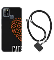 INFINIX Smart 4 5 6 Zero 8 S5 Pro Kılıf Boyun Askılı Silikon Cats 1792