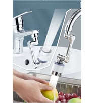 Filtreli Kireç Hapsedici Robotik Kol Musluk Başlığı - Mutfak Banyo Musluk Uzatma Aparatı Ucu