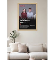 LoveFlix Kişiye Özel Film Afişi Ahşap Tablo  UV Baskı Çerçeveli Tablo