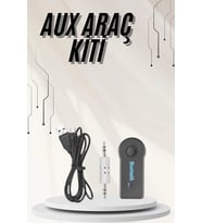 Yeni Nesil Bluetooth Aux Araç Kiti Siyah TV Tablet Telefon Araç Araba
