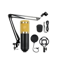 BM800 Stüdyo Kayıt Youtuber Mikrofonu Seti + Stand + Pop Filtre