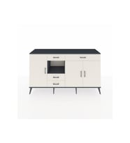 Kronos Konsol 4 Raflı 4 Çekmeceli 3 Kapaklı 176x59x99 Antrasit-Aytaşı