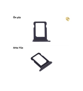 İphone 12 Sim İç Yuvası Tekli Siyah Sim yuvası sim tepsisi sim aparatı yeni sim yuvası tekli sim tepsisi sim çekmecesi