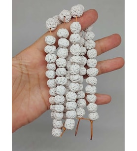 Beyaz Mat Seramik Boncuk Dizi 9-11mm/23cm (54160)