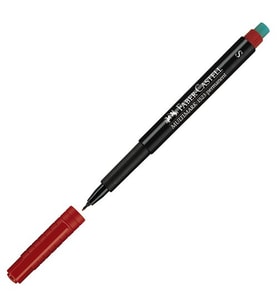 Faber Castell 1523 S Kırmızı Asetat Kalemi (0,4 mm)