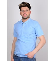 Lee L211810400 Mavi Polo Yaka Erkek T-shirt