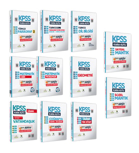 KPSS Kara Kutu Genel Yetenek Genel Kültür Altın Paket Set Dijital Çözümlü Konu Özetli Çıkmış Soru Bankası