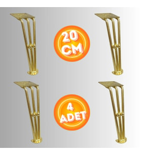20 CM METAL BONCUKLU KOLTUK AYAĞI MOBİLYA AYAĞI ÜNİTE AYAĞI KONSOL AYAĞI PUF BERJER AYAĞI (4ADET)