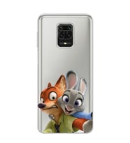Redmi Note 9 Pro / 9s Uyumlu Zootropolis Judy & Nick Tasarımlı Şeffaf Telefon Kılıfı