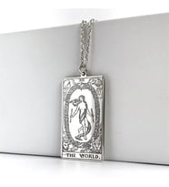 Kişiye Özel Tarot (The World) Dünya Kolye