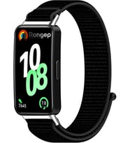 Lexroo Huawei Band 10-9-8 ile Uyumlu Hasırlı Kumaş Kordon Terleme Yapmayan Cildi Tahriş Etmeyen