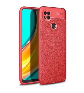 Xiaomi Redmi 9C Kılıf Pu-Deri Leather Pu Serisi Esnek Soft Ultra Protection (Kırmızı)