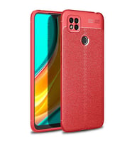 Xiaomi Redmi 9C Kılıf Pu-Deri Leather Pu Serisi Esnek Soft Ultra Protection (Kırmızı)