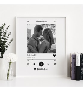 ElyNowa Kişiye Özel Spotify Anı Çerçevesi (20x20cm)