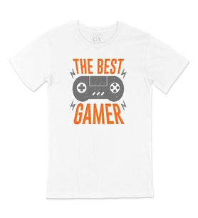 Turuncu The Best Gamer Tişört