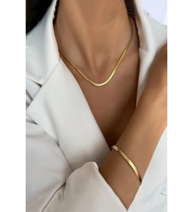 Kadın Kolye ve Bileklik 316 L Çelik Vip Seri Antialerjik Kararmaz İtalyan Zincir Kolye ( 45cm +7 cm uzatma ) ve Bileklik Seti( 16 +7 cm uzatma )