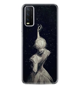 Vivo Y70 Kılıf Desenli Silikon Star Woman 1332