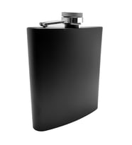 Çelik üzeri Mat Siyah 7 oz 200 ml İçki Matarası py50sy