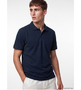 LCW Vision Lacivert Polo Yaka Pike Erkek Tişört