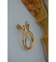 STONEAGE JEWELLERY Tohum İncili Ayarlanabilir Özel Tasarım Bayan Yüzük