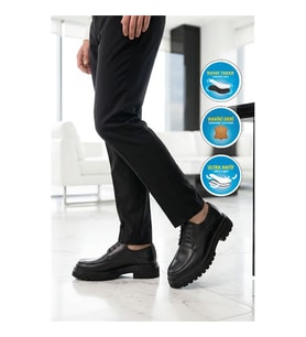 Ayakmod Premium 2234 M Siyah Rugan Erkek Günlük Ayakkabı