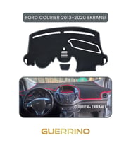 FORD Courier 2013-2020 EkranlıTORPİDO KORUMA HALISI GRİ KENAR